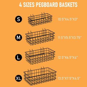 A mesh basket on a perforated board