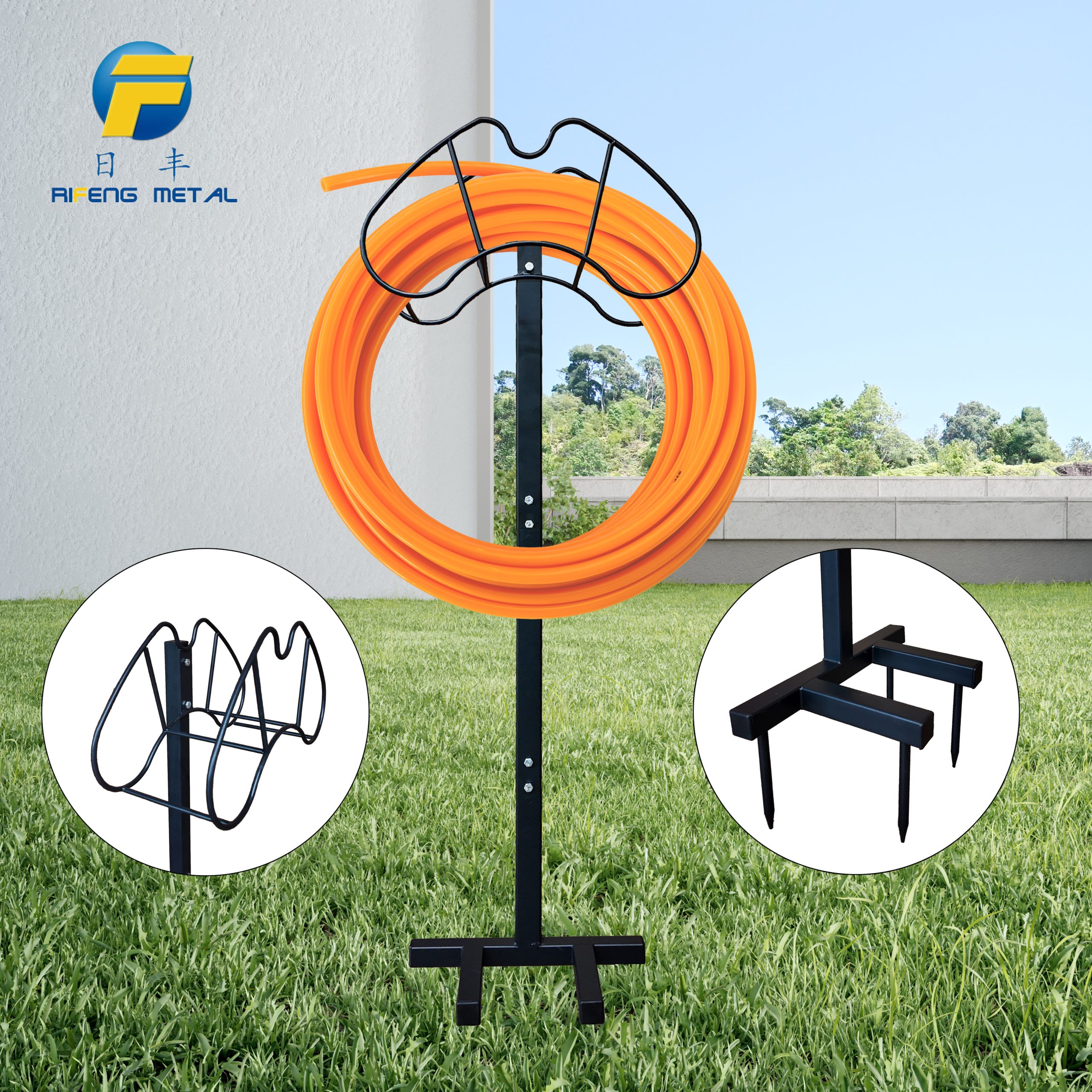Ground stake Hose holder