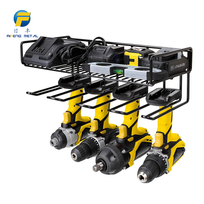 Heavy-duty floating tool rack electric drill storage rack