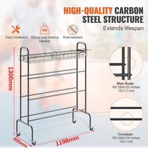 Mobile sports equipment ball storage rack suitable for school kindergarten training hall-size