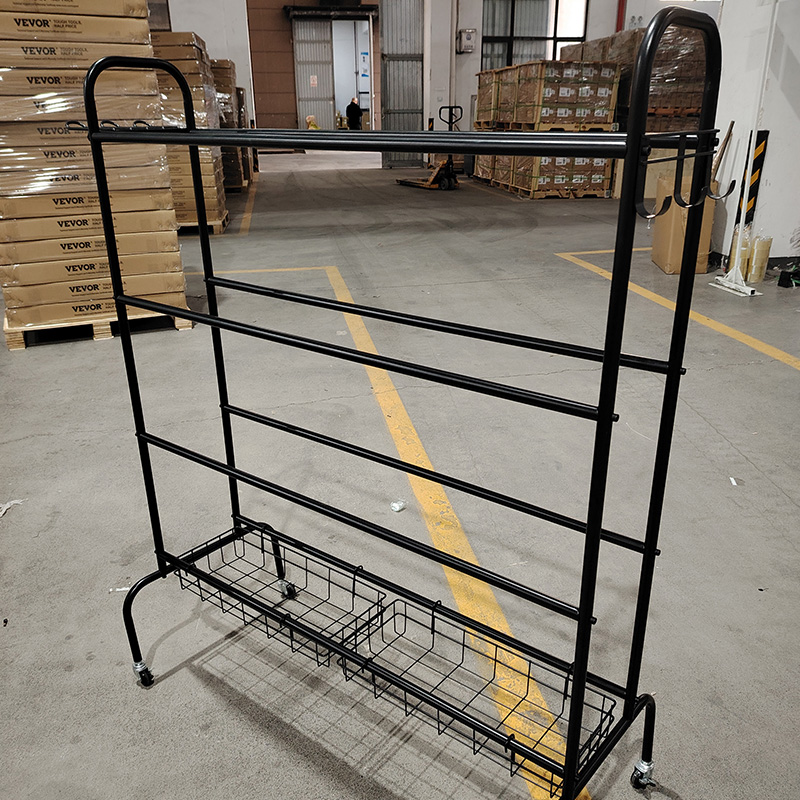 Mobile sports equipment ball storage rack suitable for school kindergarten training hall