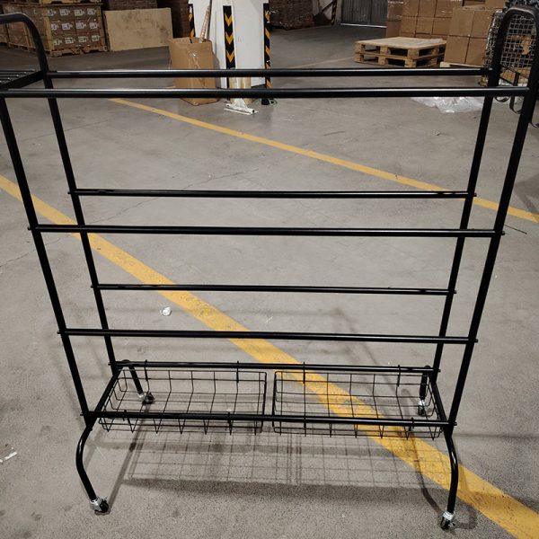 Mobile sports equipment ball storage rack suitable for school kindergarten training hall