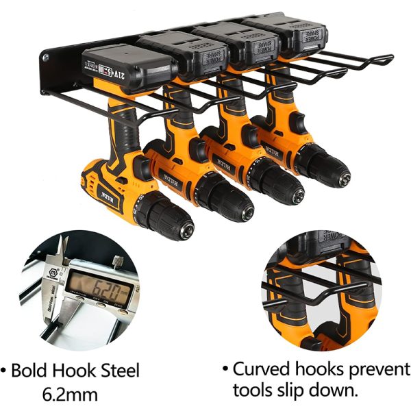 wall-mounted split electric tool rack