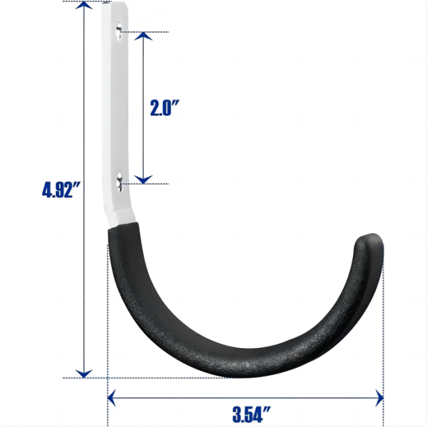 Heavy Duty Steel Black J Hooks Wall Mount Utility Hook