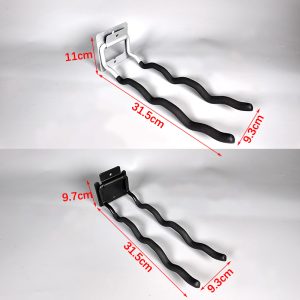 Wall-mounted wave hook for practical storage of agricultural tools in the home-size