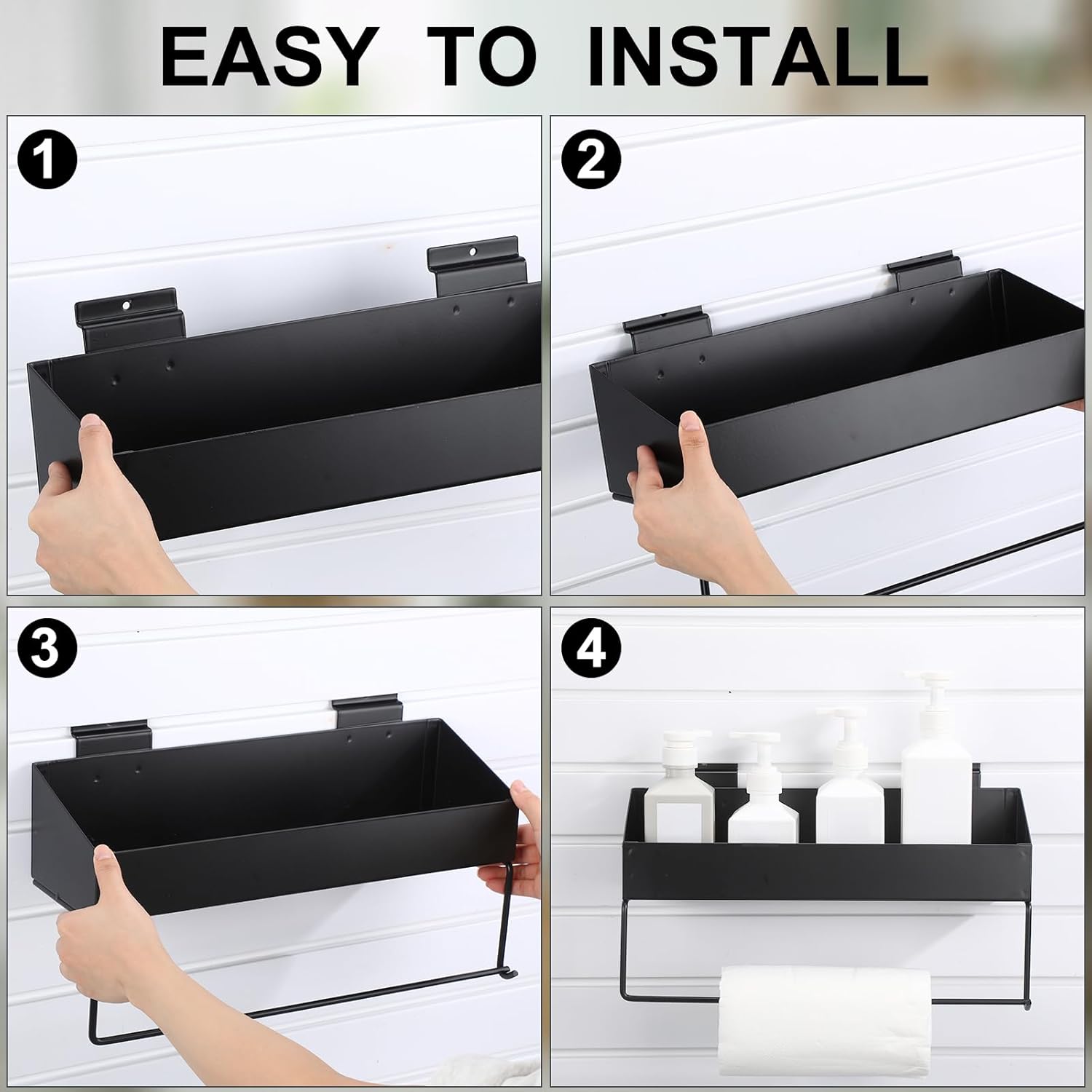 metal multi-functional board wall tissue storage