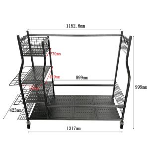 Tips for storing metal vertical golf club bags, shoes, and racks