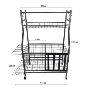Sporting goods shelf, a shelf for storing all kinds of miscellaneous items