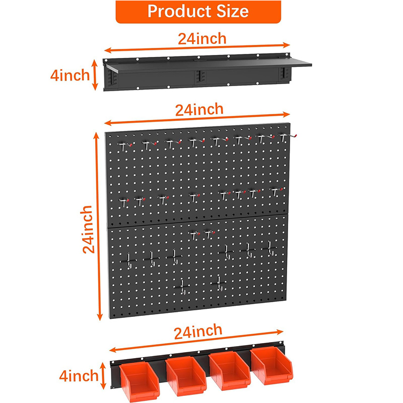 Cross-border dedicated metal wall panel; garage tool storage pegboard