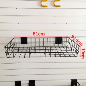 Metal shelf for organizing items on the wall，hanging on the wall