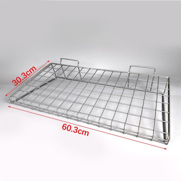 Metal wire mesh slatwall storage rack, home use hole plate storage shelf