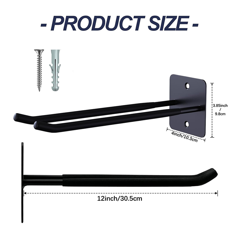 Heavy Duty Garage Wall Mount Organizer, Tool Hanger Long Utility Storage Hooks