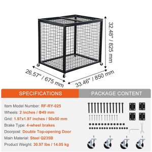 School sports equipment storage cart, mobile ball cart space storage capacity-size