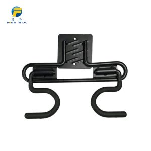 Heavy-duty garage broom with hole metal double S-hook for heavy weight storage