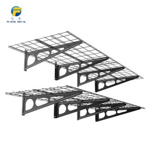 Metal garage wall hanging floating shelf storage rack