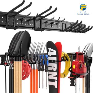 Heavy-duty adjustable hook for wall-mounted garage storage rack