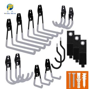 Heavy duty garage hook, steel garage storage hook, bicycle hook set of 15 pieces