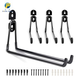 11 inch round head welding plate hook, 4 pack long hook garage organizer
