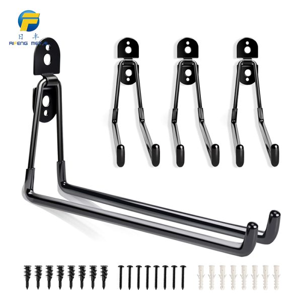 11 inch round head welding plate hook, 4 pack long hook garage organizer