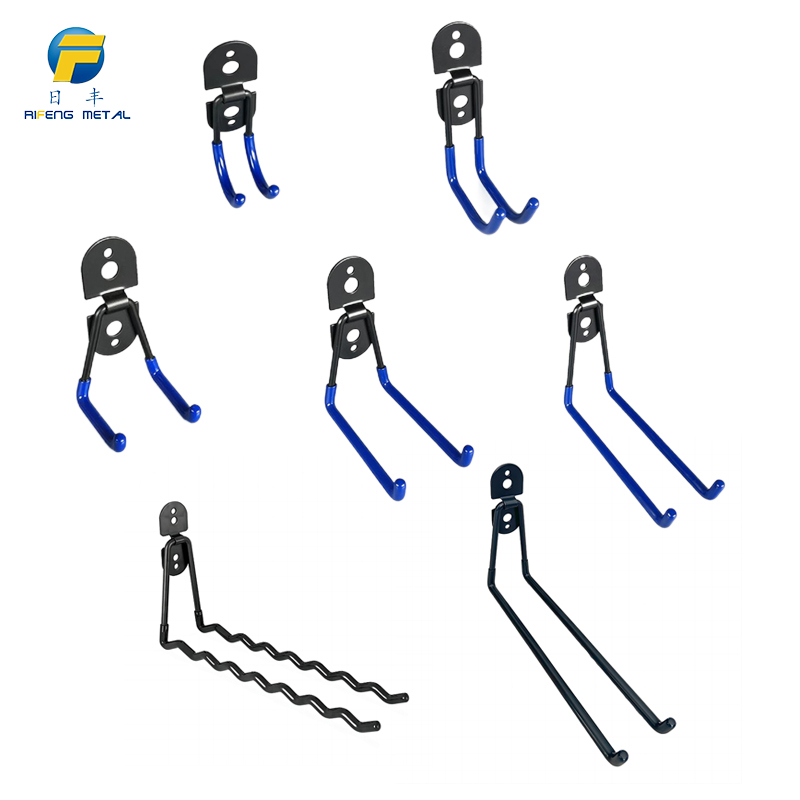 Round head welding plate dipped coating hook set, garage organizing rack