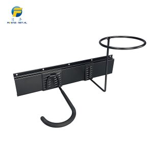 Garage wall bracket metal tray hook bike helmet display storage rack