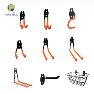 Garage orange metal hook wall pipe electric tool cable ladder storage tool