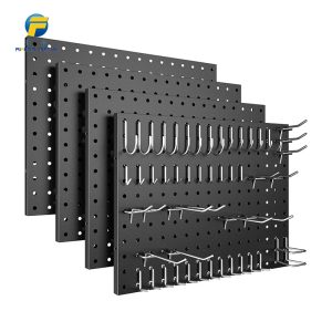 Metal storage rack on the perforated board wall＆wall-mounted item storage rack