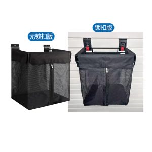 Storage basket with fabric buckle for slatwall