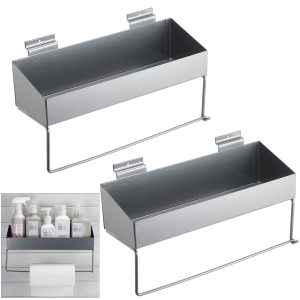 metal multi-functional board wall tissue storage