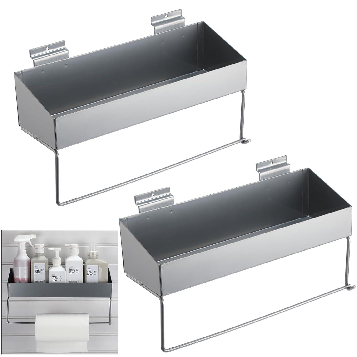 metal multi-functional board wall tissue storage