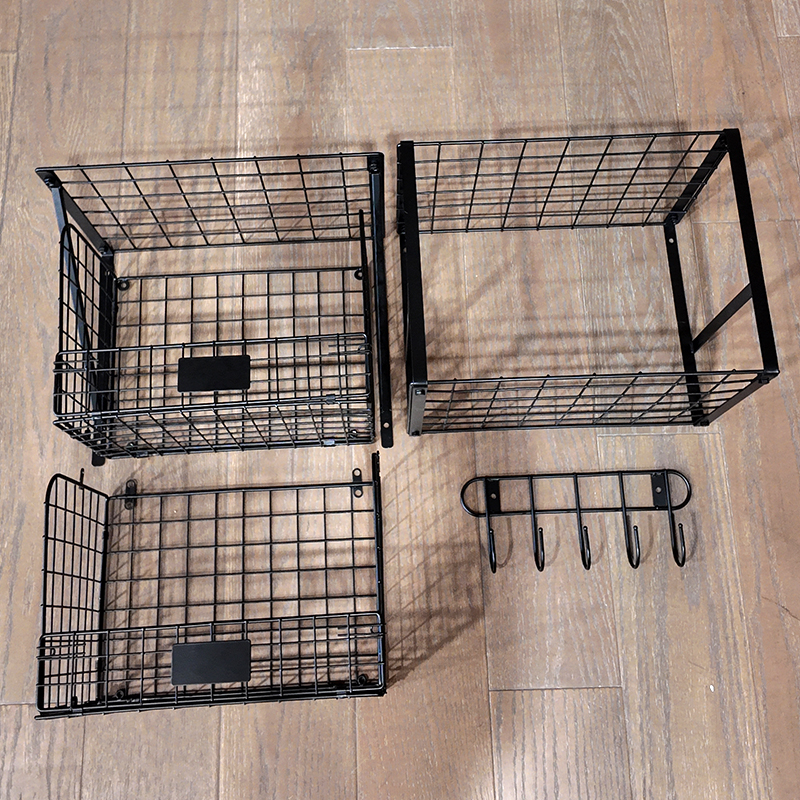 Wire Shelf & Basket for Garage Organization and Storage