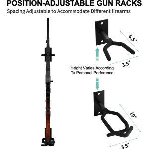Adjustable distance detachable gun gun wall hanging display rack