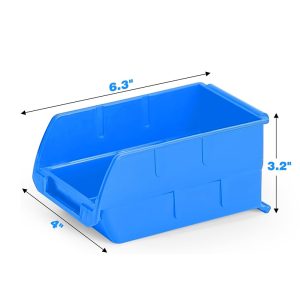Small red/blue storage parts box material component plastic box