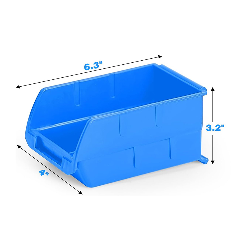 Small red/blue storage parts box material component plastic box