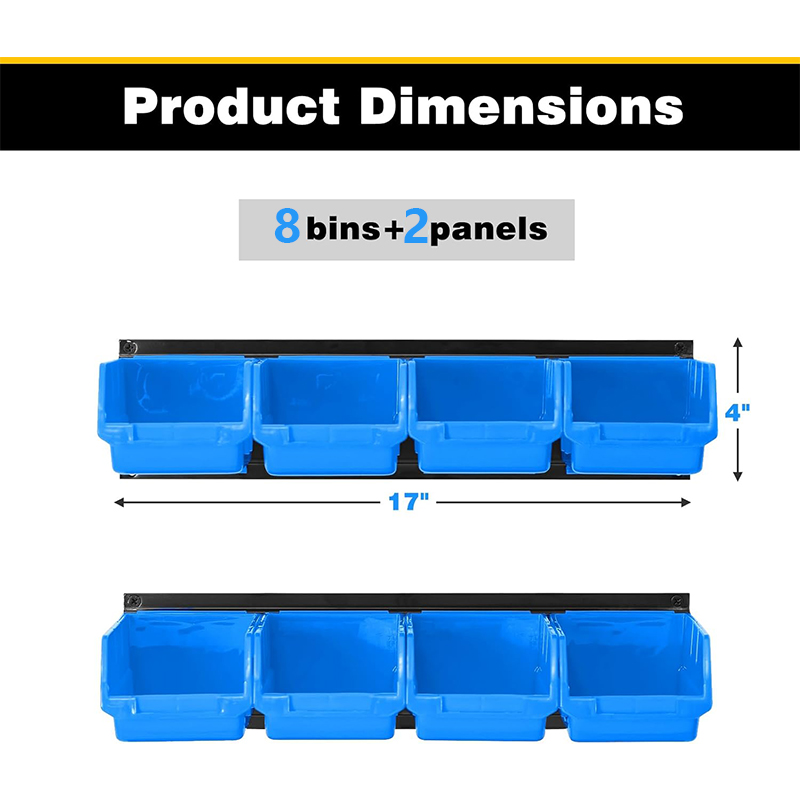 Small red/blue storage parts box material component plastic box