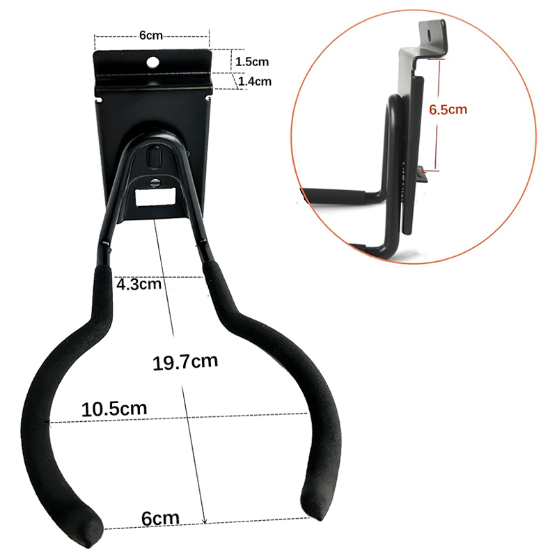 Slat Wall Garden Hose Hook Wall Mounted Water Hose Hanger Heavy Duty