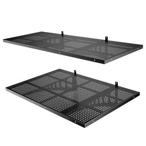 Single layer strong load-bearing adjustable wall shelves for warehouse