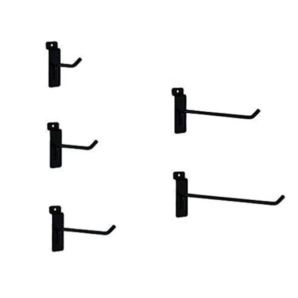 Slatwall stationery and ornament display hook, versatile straight hook