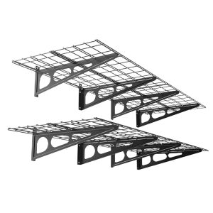 Metal garage wall hanging floating shelf storage rack