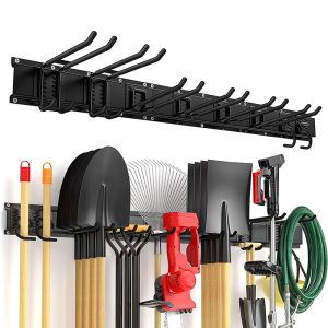 Warehouse storage slot plate hook garage shovel heavy gardening tool organizer