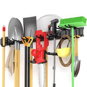 Warehouse storage slot plate hook garage shovel heavy gardening tool organizer