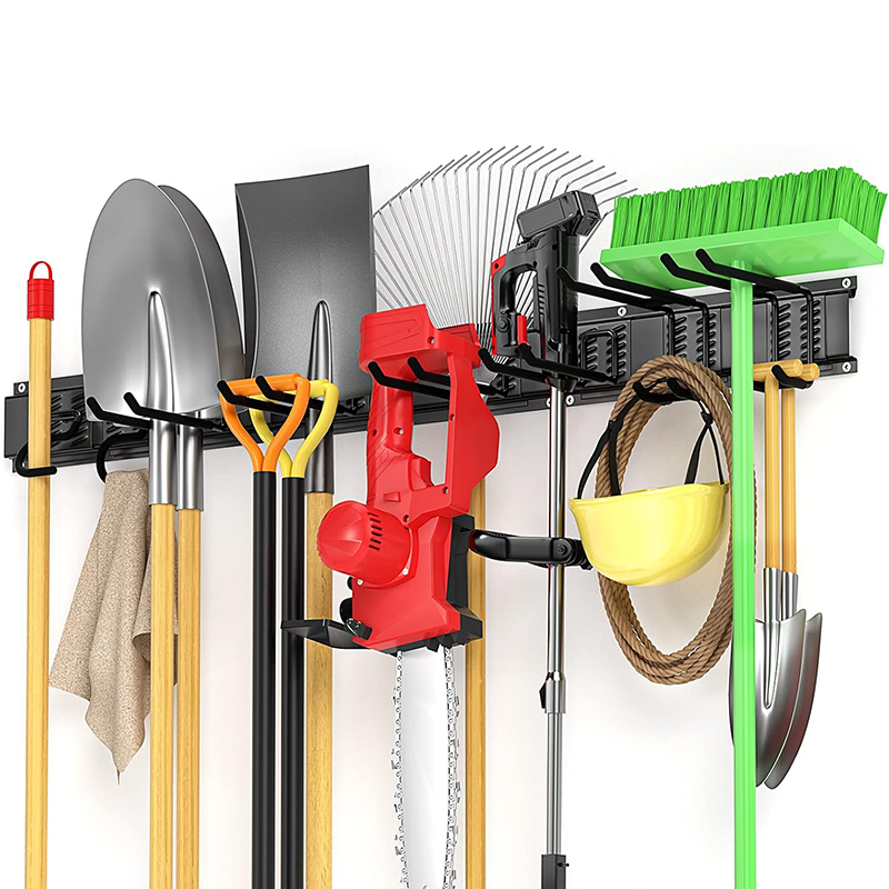 Warehouse storage slot plate hook garage shovel heavy gardening tool organizer
