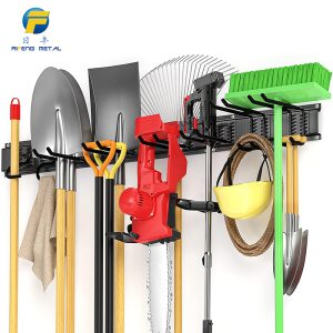 Warehouse storage slot plate hook garage shovel heavy gardening tool organizer