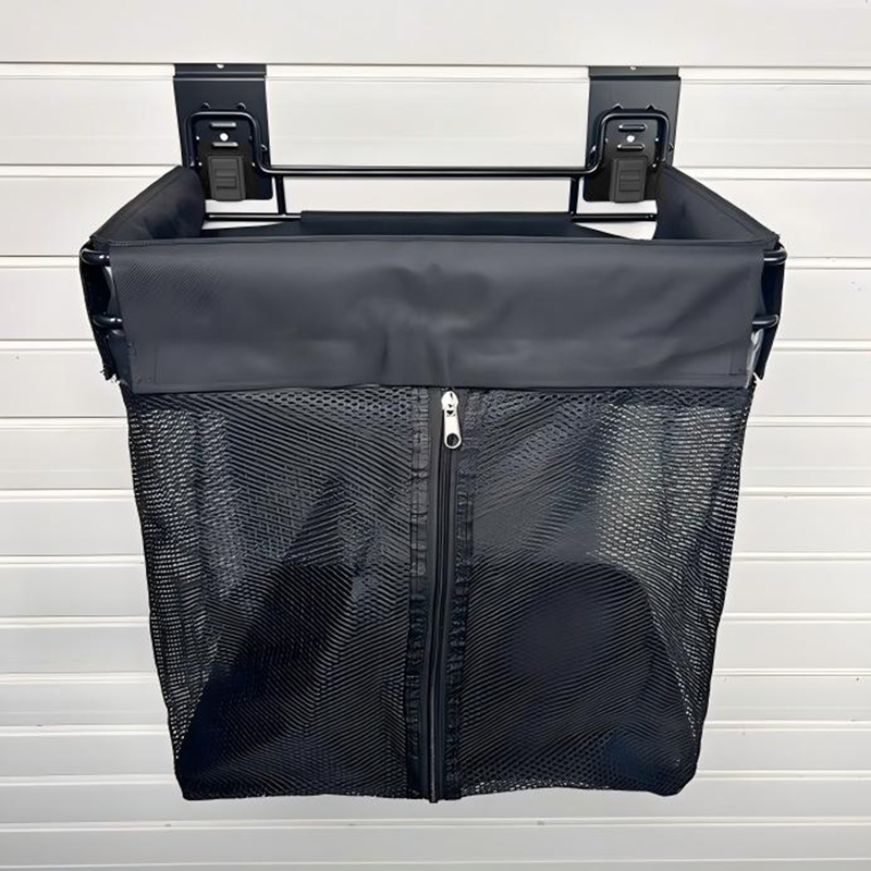 Slatwall bag frame, used for storing household items and balls