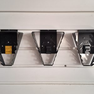 Slat wall wrench holder with lock buckle, wall mounted wrench holder