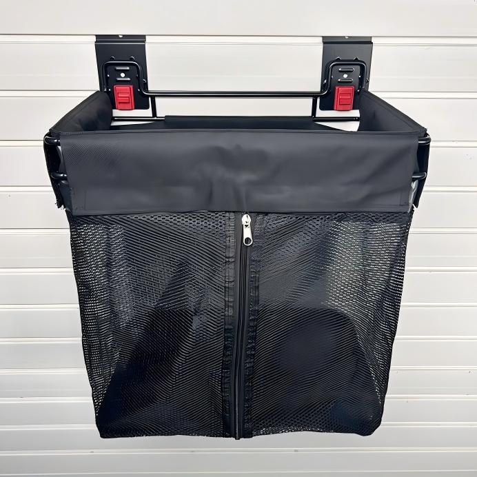 Slatwall bag frame, used for storing household items and balls