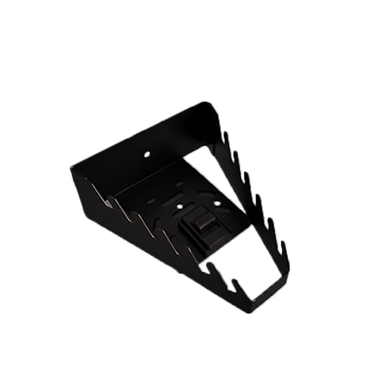 Slat wall wrench holder with lock buckle, wall mounted wrench holder