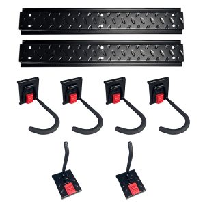 Slot board bicycle storage hook, used for equipment storage on garage walls