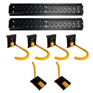 Slot board bicycle storage hook, used for equipment storage on garage walls