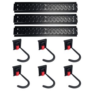 Factory priced slot plate rail hook set for hanging bicycles on walls